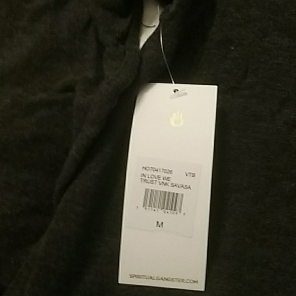 NWT Spiritual Gangster "In Love We Trust" V Neck - Picture 7 of 8